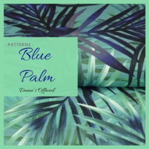 Blue Palm Pattern