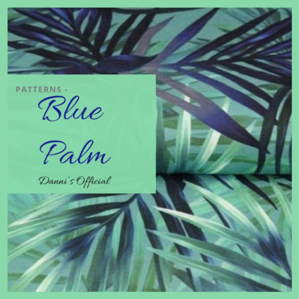 Blue Palm Pattern